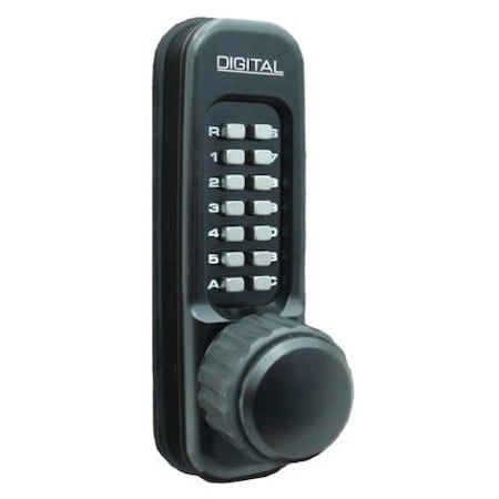 Lockey Keyless Heavy Duty Passage Knob Panic Trim Jet Black 160P-JB